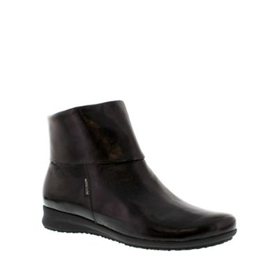 Mephisto Black patent 'Fiducia' ankle boots